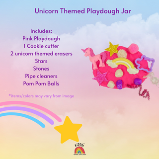 Unicorn Playdough Curiosity Jar