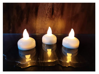 LED Water Diyas