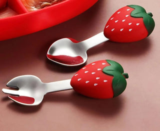 Strawberry Spoon and Fork Set