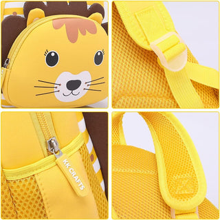 Cute Baby Lion Soft Plush Backpack  with Front Pocket for Kids