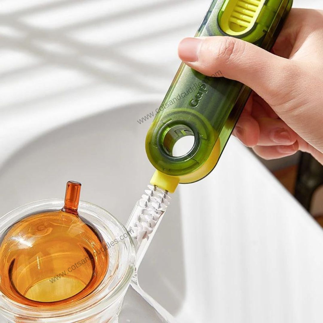 Multifunctional 4-in-1 Bottle Gap Cleaner Brush: Versatile Cup