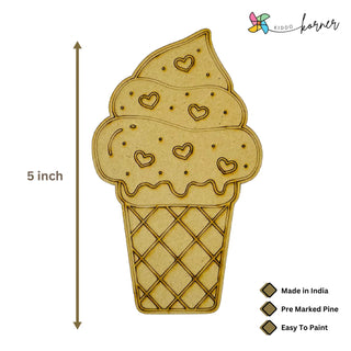 Ice Cream DIY Fridge Magnet Art Kit (Pack of 4)