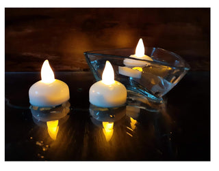 LED Water Diyas