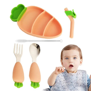 carrot design silicone plate