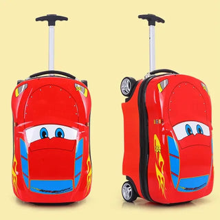 Car-Shaped Trolley Bag: Travel in Style with Your Perfect Travel Companion (RED)