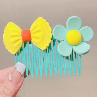 Enchanting Elegance: Girls' Baby Cartoon Hairpin Flower Hair Comb Hair Clip