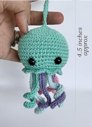 Cute Octopus Keychain Ring: Adorable Crochet Toy for Kids