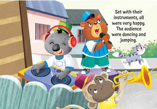 A Music Party on the Bus - A Shaped Picture Board book with Wheels