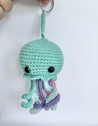 Cute Octopus Keychain Ring: Adorable Crochet Toy for Kids