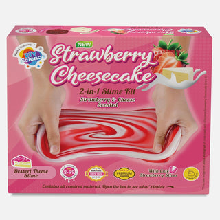 2 in 1 Diy Strawberry Cheesecake Slime Kit