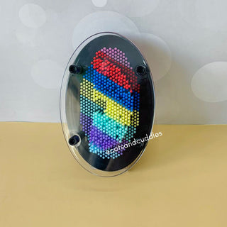 Oval Shaped Colourful 3D Pinart