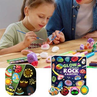 Glow in The Dark Rock Painting Kit for Kids