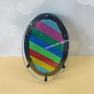 Oval Shaped Colourful 3D Pinart