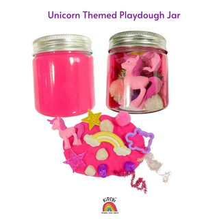 Unicorn Playdough Curiosity Jar