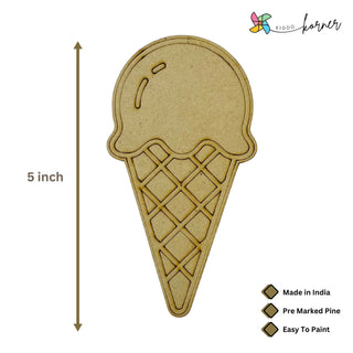 Ice Cream DIY Fridge Magnet Art Kit (Pack of 4)