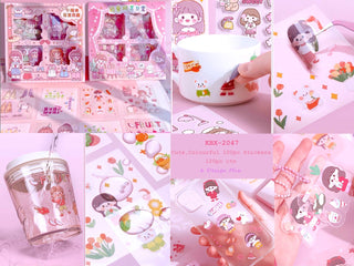 Cute DIY Girls Home Food and Other Accessories Theme Stickers for Art & Craft (Pack of 100)