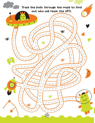 Space World Activities – I Can Solve Activity Book for Kids Age 4- 8 Years | With Colouring Pages, Mazes, Dot-to-Dots