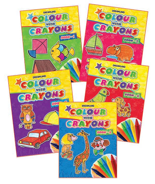 Colour With Crayons - 1 to 5 (Pack)