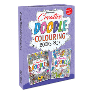 Creative Doodle Colouring Books - (2 Titles)