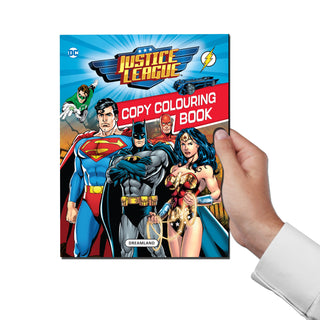 Justice League Copy Colouring and Activity Books Pack (A Pack of 4 Books)