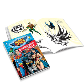 Justice League Copy Colouring and Activity Books Pack (A Pack of 4 Books)