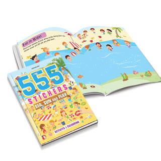 555 Stickers, Sea, Sun and Play Activity & Colouring Book