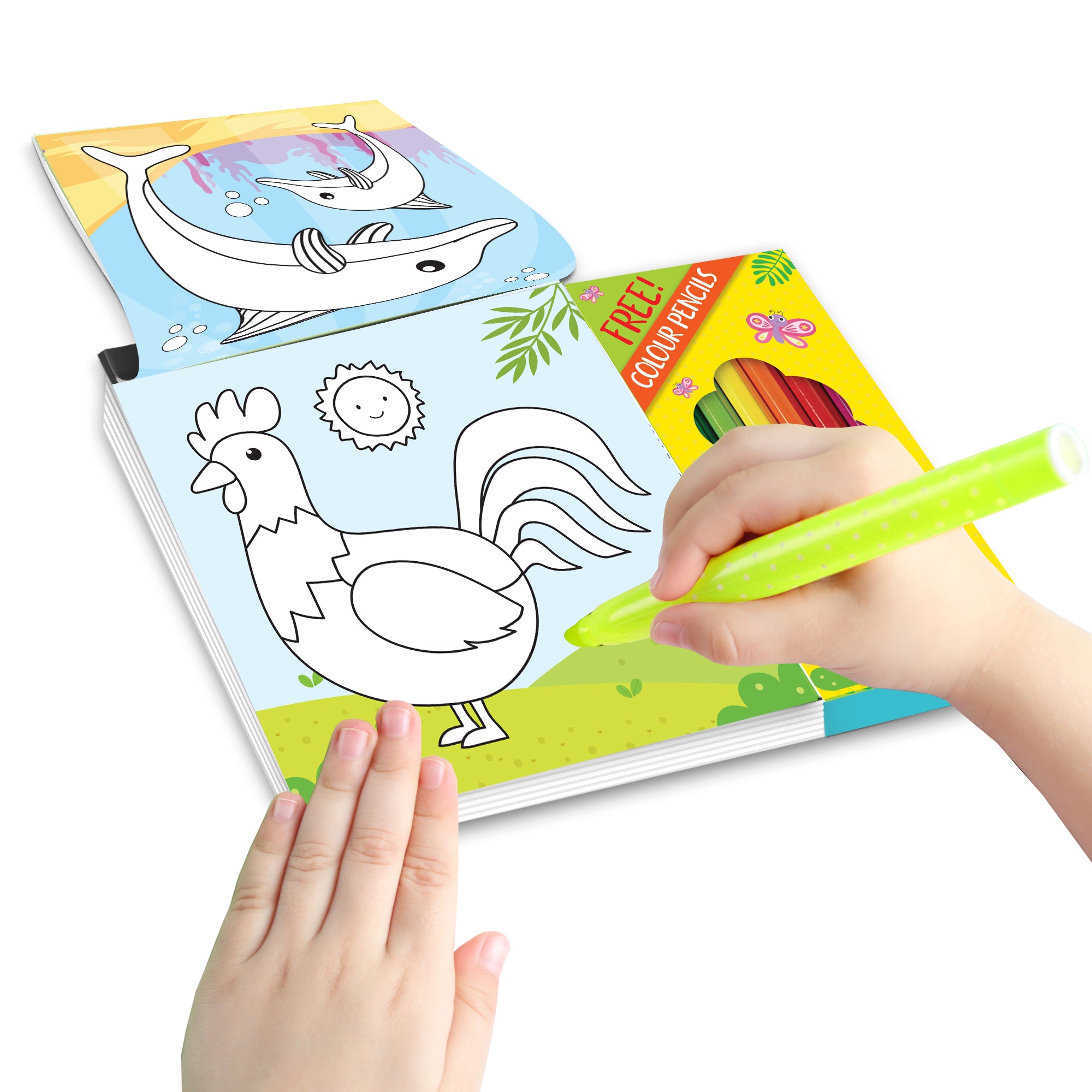 Kids Drawing And Painting Set - Colored Pencil Crayon Watercolors Pens With  Drawing Board | Konga Online Shopping