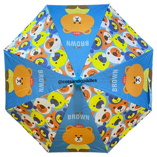 Premium Quality Printed Umbrella For Kids (Bear)