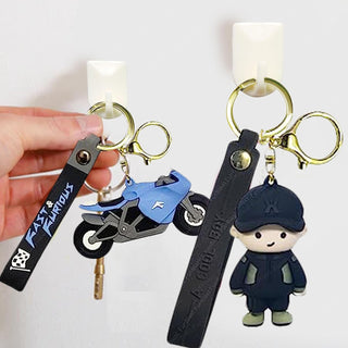  Bike and Boy Keychain