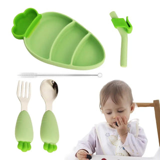 carrot design silicone plate