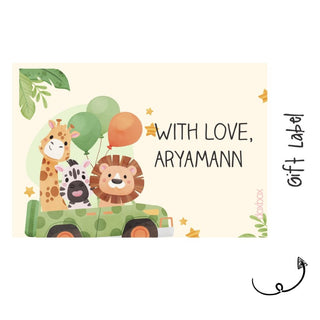 Gift Labels - Animals Drive (24pcs) (PREPAID ONLY)