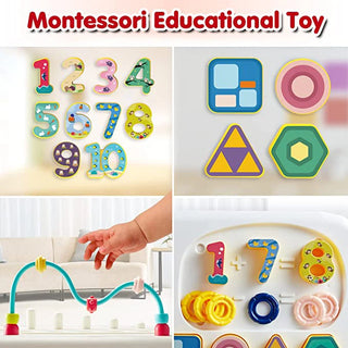 7-in-1 Montessori Puzzle Stacking Blocks Toy