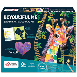 BeYouTiful Me Art & Craft Kit, Scratch Art & Journal Kit