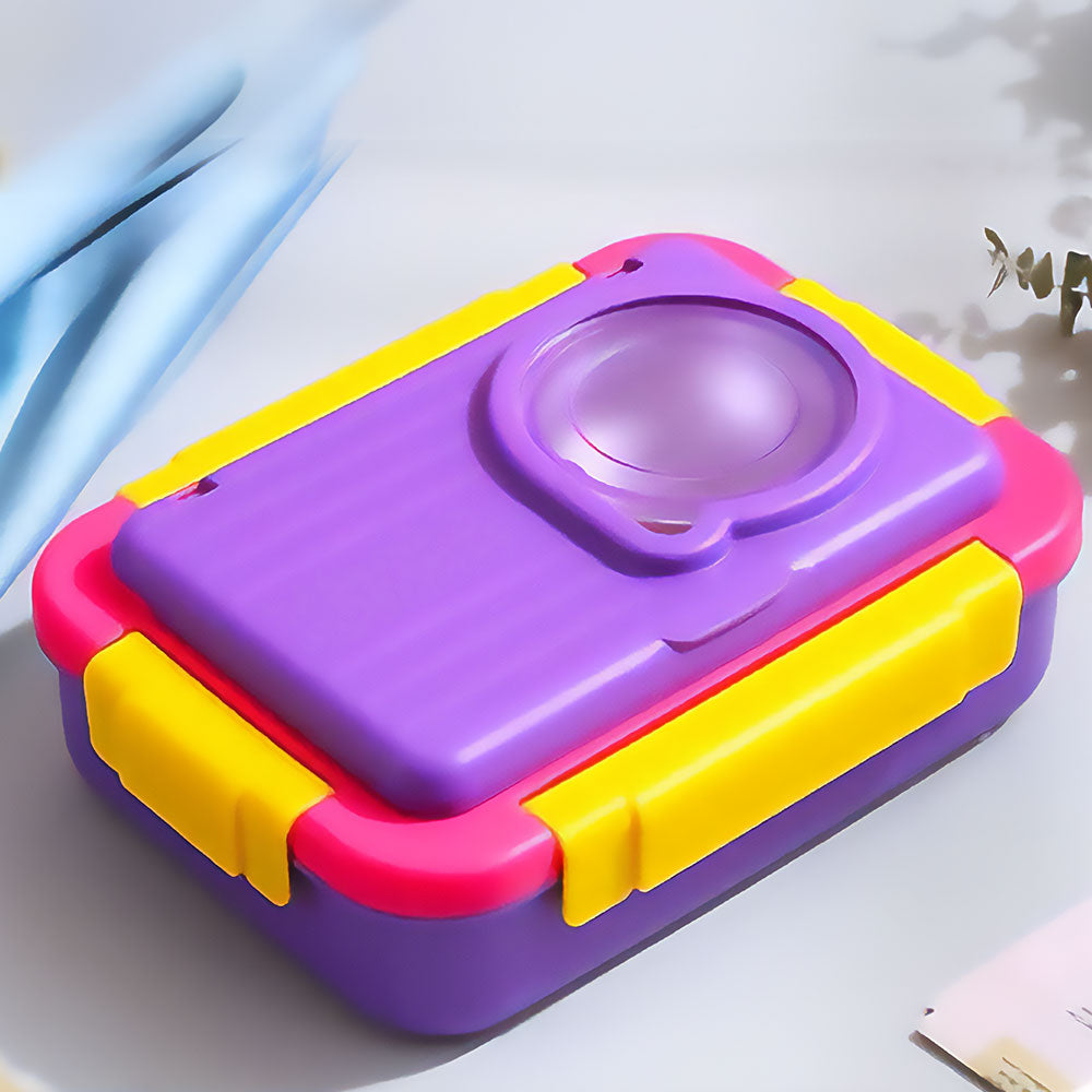 Eazy Kids - 2 Compartment Lunch Box w/ Utensils 1100ml - Purple