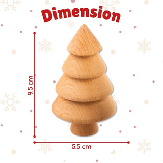 Cots and Cuddles Wooden Diy Christmas Tree for Kids Age 3+