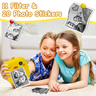 Kid-Friendly Duck-Theme Instant Capture and Print Camera