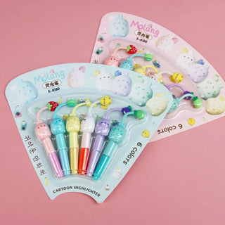 Cartoon Topper 6 Colours Highlighter