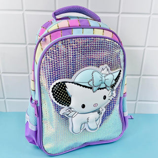 Carry in Style: Colorful Whimsical Kitty Design Backpack for kids