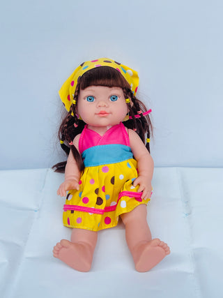 Girl Doll with Realistic Baby Sound for Girls (36 cm) (Big) (1pc)