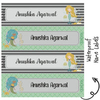 Waterproof Labels - MERMAID LOVE - Pack of 88 labels - PREPAID ONLY