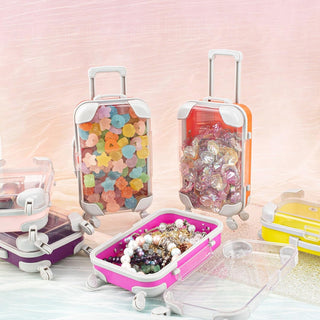 Mini Trolley-Shaped Plastic Organizer