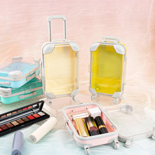 Mini Trolley-Shaped Plastic Organizer