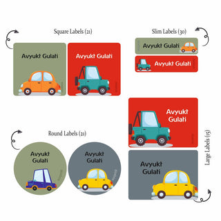 Mixed Labels - Cute Car PREPAID ORDER