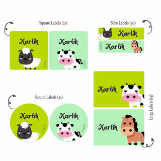 Mixed Labels-Farm Animal PREPAID ORDER