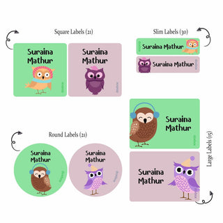 Mixed Labels - Sweet Owl PREPAID ORDER