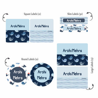 Mixed Labels - Whale PREPAID ORDER