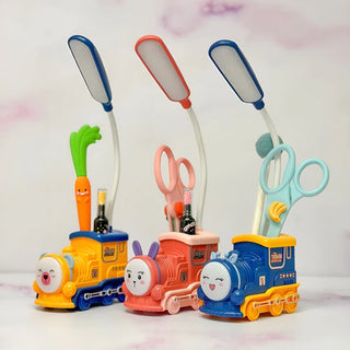 Train Engine Shape Desk Lamp with Flexible Head