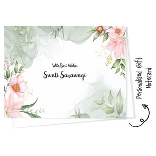 Personalised Gift Notecard - Floral Pink (18pcs) (PREPAID ONLY)