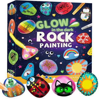 Glow in The Dark Rock Painting Kit for Kids