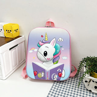 3D Kawaii Cartoon Schoolbag: Durable Nylon Backpacks for Toddlers